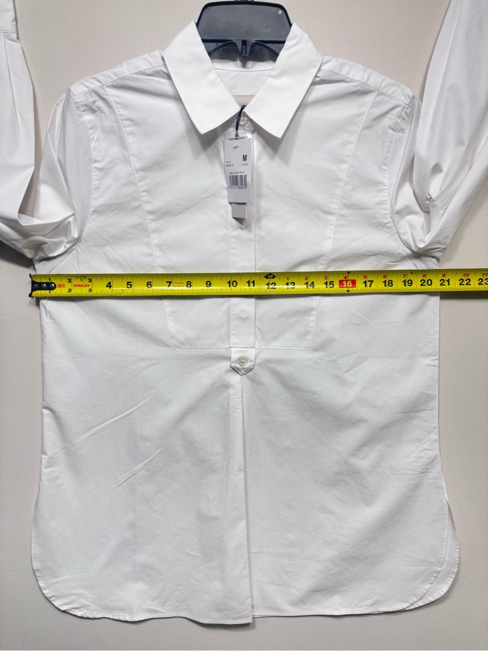 Martha Stewart Signature Woven Tunic Shirt in white nwt size medium - Picture 2 of 8